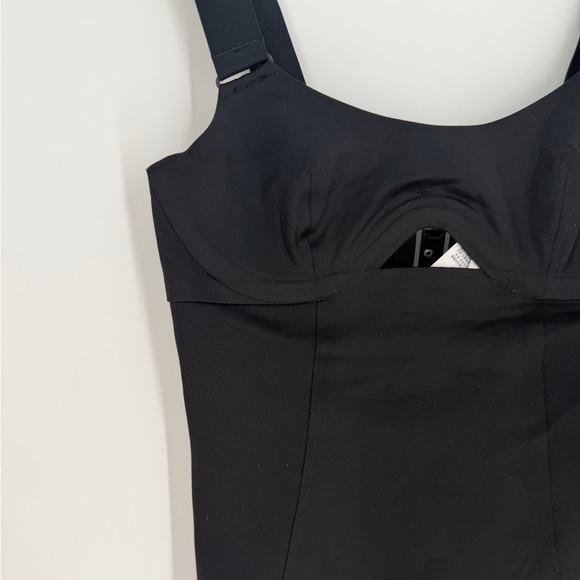 Cos Black Cut Out Scoop Neck One Piece Bandeau Swimsuit - Picture 4 of 8